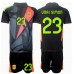 Spania Unai Simon #23 Keeper Bortedraktsett Barn EM 2024 Kortermet (+ Korte bukser)